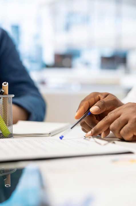 Professional financial reporting with graphs and charts.
